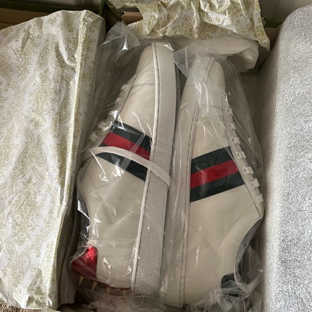 White Gucci sneakers